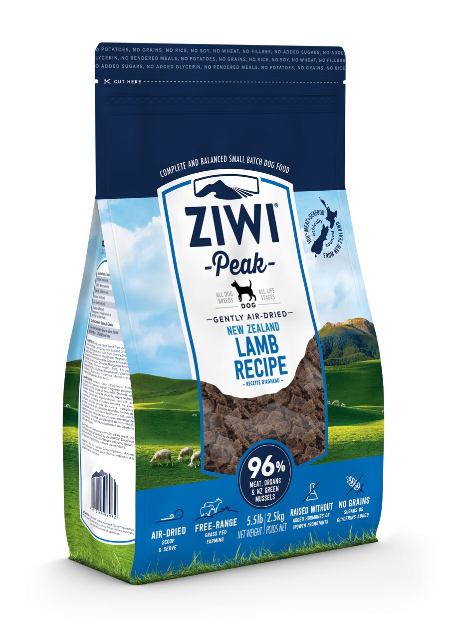 Ziwi Peak Lamb Air Dried Dog Food - 2.5kg